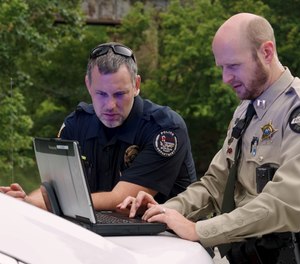 Sparta PD Detective Nick Dunn and White County Sheriff's Dept. Captain Nate Theiss use CivicRMS on-location.