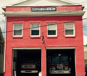 Police say a man crashed into the Shenandoah Heights Fire Company station while naked and high on drugs Friday. (Photo/Shenandoah Heights Fire Co. Facebook)