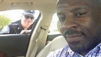 Black Ind. driver takes selfie with white cop, says 'neither of us are the enemy'
