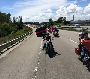 Members of the Red Knights International Firefighters Motorcycle Club. (Photo/Red Knights International Firefighters Motorcycle Club)