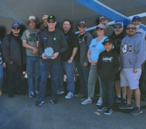 Bakersfield PD's Wellness Team took out a few officers to see stock car racer Kevin Harvick as a team building day for officers.