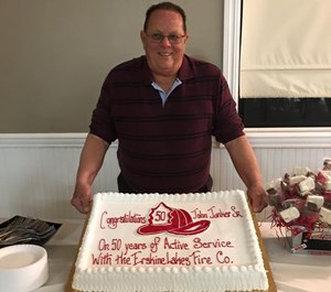 Erskine Lakes Fire Company #1 Firefighter John Jonker Sr., 80, died last week shortly after returning home from duty. He celebrated 50 years with the fire company in 2016.
