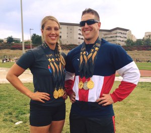 Sara and Erik Shisslak competed as a team for many United States Police & Fire Championships. (image courtesy of Sara Shisslak)