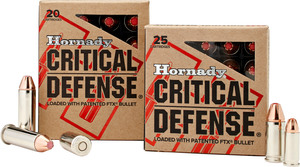 Hornady's Critical Defense 9mm comes in a 115-grain weight with patented Flex Tip technology. 
