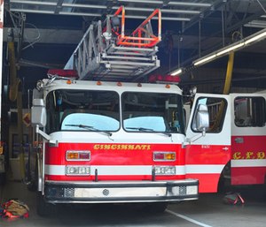 Cincinnati firefighters helped save a life and also helped a new one begin. (Photo/CFD)