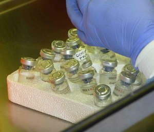 Vaccines are tested in Dr. Gary Matyas' lab at the Walter Reed Army Institute of Research. (Photo/MHRP)