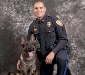 Officer Lee Coel and K-9 Spirit