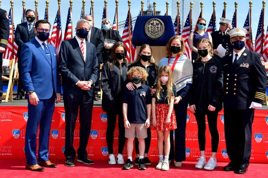 FDNY Firefighter Daniel Foley is survived by his wife Carrie and their five children.