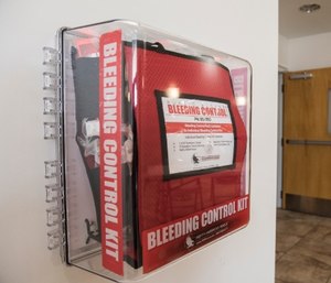 The object of the Stop the Bleed program is to train enough citizens across the country who, when presented with a trauma incident whether at work, home at a motor crash or mass casualty, can provide immediate first aid.