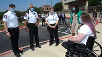 Texas woman who suffered traumatic amputation in crash reunites with EMS providers