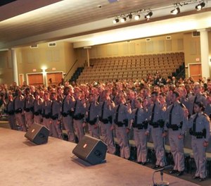 Newest troopers at their swearing in ceremony.