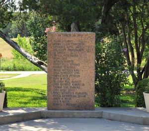 Memorial honoring the victims of the Luby's massacre in Killeen, Texas, United States.