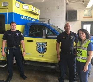 Texas Republican Elianor Vessali, who is running for U.S. Congress, participated in a ride-along with Austin-Travis County EMS providers and vowed to join the Congressional EMS Caucus if she is elected. (Photo/Association of Texas EMS Professionals)