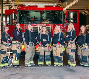 Photographer Brianna Mitschele posted on her webpage that the wives of seven firefighters with the Salisbury Fire Department are expecting between now and September. (Photo/Brianna Mitschele)