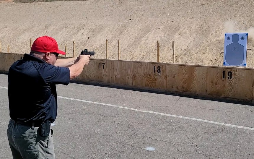 Two pieces of brass in the air, and the FN 509 MRD-LE is back on target and ready to go.