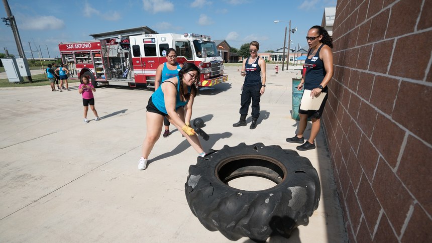 The "Hero Like Her" program is as much about building relationships as it is recruitment of future firefighters, an SAFD spokesperson said.