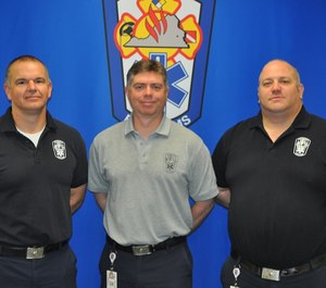 Mobile Integrated Healthcare is a three-person unit of the Chesterfield Fire and EMS Department that manages the patient cases referred to the unit by CFEMS personnel and a variety of external resources. From left: Firefighter/Paramedic Wayland Hudgins, Unit Manager Lieutenant Dan Stamp and Firefighter/Paramedic Colin McCann.