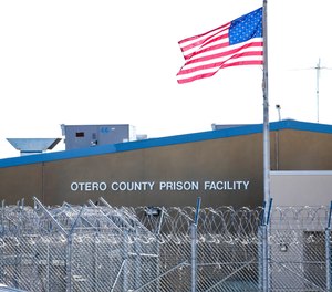 The privately-managed Otero County Prison Facility in Chaparral, N.M., is seen on Thursday, Jan. 23, 2020. Some of the state's privately run prisons are raising concerns with the inmate population reduction.
