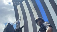 After Ill. college considers thin blue line flag removal, PD official threatens to pull academy support