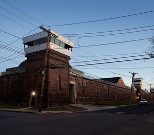 Officials say the group's unincarcerated leader directed gang members through phone calls and letters, particularly at New Jersey State Prison (pictured) and Northern State Prison.