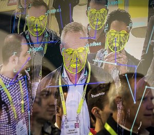 A facial recognition demonstration during the Consumer Electronics Show in Las Vegas, Jan. 8, 2019.