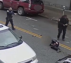 Jamaica Hampton after being shot by police in December 2019 in San Francisco.