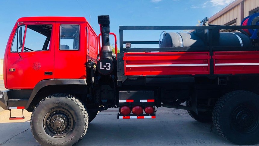 The department transformed the military truck into a wildland firefighting vehicle with help from a $16,300 grant through the Rural Volunteer Fire Department Assistance Program, administered by the Texas A&M Forest Service.