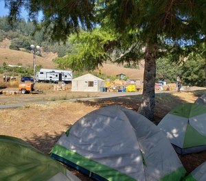 A firefighter battling the Woodward Fire says $7K in gear, including all of her camping gear, as well as financial equipment and time cards were stolen when her vehicle was burgled Tuesday.