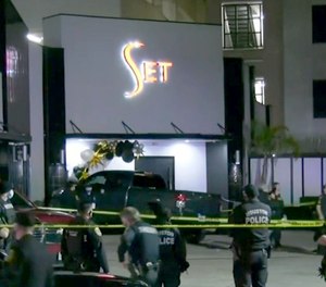 Four people were shot outside the Set nightclub in Houston early Sunday morning.