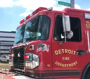 Two Detroit Fire Department personnel were suspended Monday after alcohol was found in a fire engine operator's urine when he was on duty, the department confirmed Tuesday.