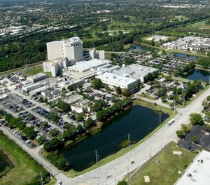 An aerial view of the Palm Beach County jail.