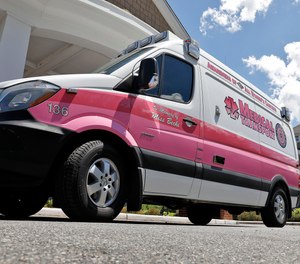 Medical Transport LLC has four pink ambulances to spread awareness about breast cancer throughout the community.