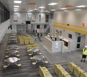 One of the general population pods at the new Franklin County Corrections Center. Deputies will be stationed with inmates in the new pods, which include cells, common areas and recreation space.