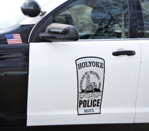 Police officers had to force their way into a Holyoke man’s apartment after he allegedly stabbed a CHD social worker multiple times.