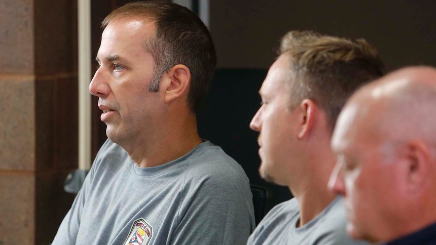 Battalion Chief Andy Miller with the Tallmadge Fire Department recounts his experience of assisting with recovery efforts at the deadly Florida condo collapse as a member of Ohio Task Force 1 along with fellow members Capt. Josh Compton of the Green Fire Department, and Pete Deever, a retired lieutenant with the Green Fire Department.