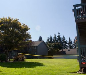 Clark County sheriff's deputy Jeremy Brown died after being shot Friday evening at an apartment complex in Vancouver, Wash.