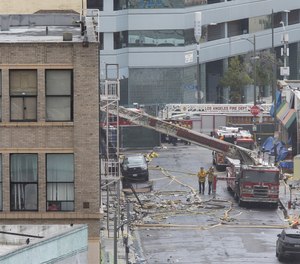 The lawsuit claims Victor Aguirre, a 20-year veteran of the Fire Department and father of two, suffered catastrophic injuries in the explosion, including severe burns over much of his body and
