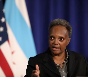 The vaccine reporting mandate is about “creating the safest workplace possible,” Mayor Lori Lightfoot said.