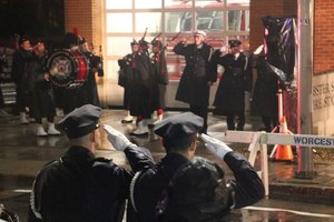 Fallen Worcester Firefighter Christopher Roy was remembered on Dec. 9, 2019, the first anniversary of his line-of-duty death. A memorial was unveiled outside the Webster Square Fire station.
