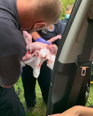 Julian Juan Torres was born on Oct. 11, 2021, delivered by Columbus firefighter-paramedics along the side of Route 315.