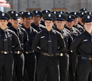 Five of the 48 Los Angeles Fire Department 2016 graduates are female, which a is tie for the record of most women graduating in one class.
