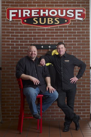 Brothers Robin (left) and Chris Sorensen, former Jacksonville firefighters, founded Firehouse Subs and Firehouse Subs Public Safety Foundation in Jacksonville in 1994.
