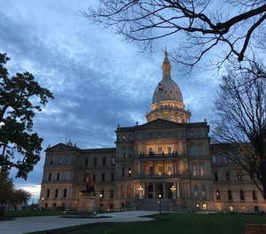 The Michigan Capitol in Lansing, Mich. is pictured.