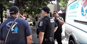 The CAHOOTS mobile response unit responds to a call with the Eugene Police Department. CAHOOTS helps people having mental health and other types of crises — often with minimal or no police involvement.