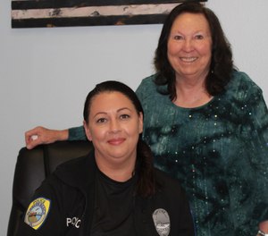 Flagler Beach Detective Rosanna Vinci and Records Clerk Susie Buttner teamed up to solve a case leading to the arrest of a pair accused in a number of armed robberies.