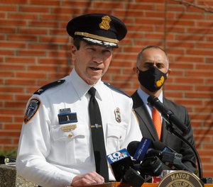 In 2021, Providence Police Chief Hugh Clements and Providence Mayor Jorge Elorza.
