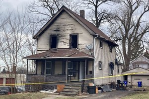 Investigators determined that the fire started on the second floor of the home, Cleveland fire Lt. Mike Norman said.