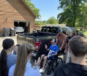 Craig Pruett, a State Bureau of Investigation agent, came home after spending more than eight months in hospitals and rehab facilities, recovering from COVID-19.