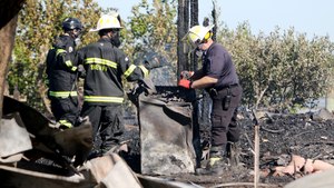 Members of Pasco County Fire Rescue, seen here investigating a fire in Hudson in 2020, want the county to drop its legal challenge of the state law that protects the interest of firefighters who contract cancer while on the job.