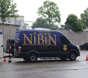 The ATF recently brought a mobile van, containing the NIBIN system, to the Minnesota Bureau of Criminal Apprehension in St. Paul to test cartridge casings more quickly, seen July 7, 2022.